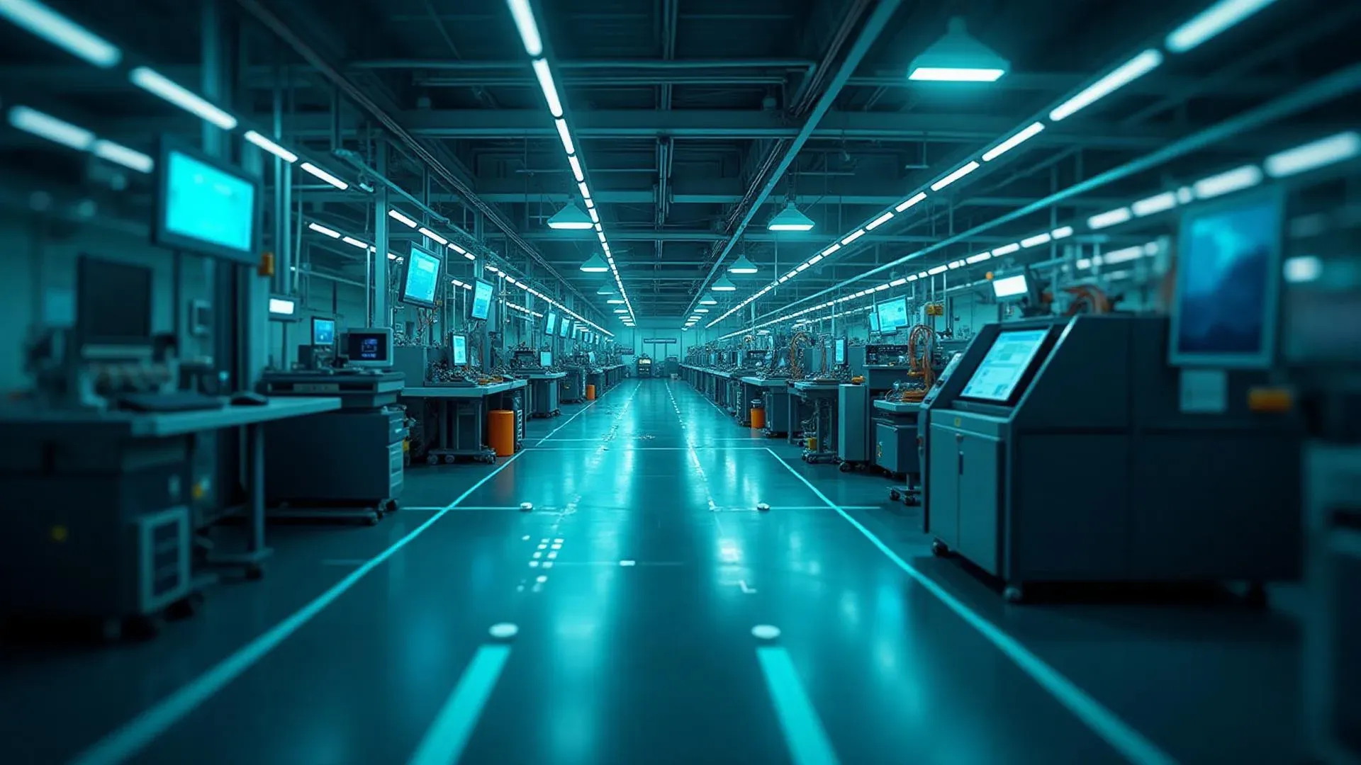 Engineer working on industrial control hardware in a plant room