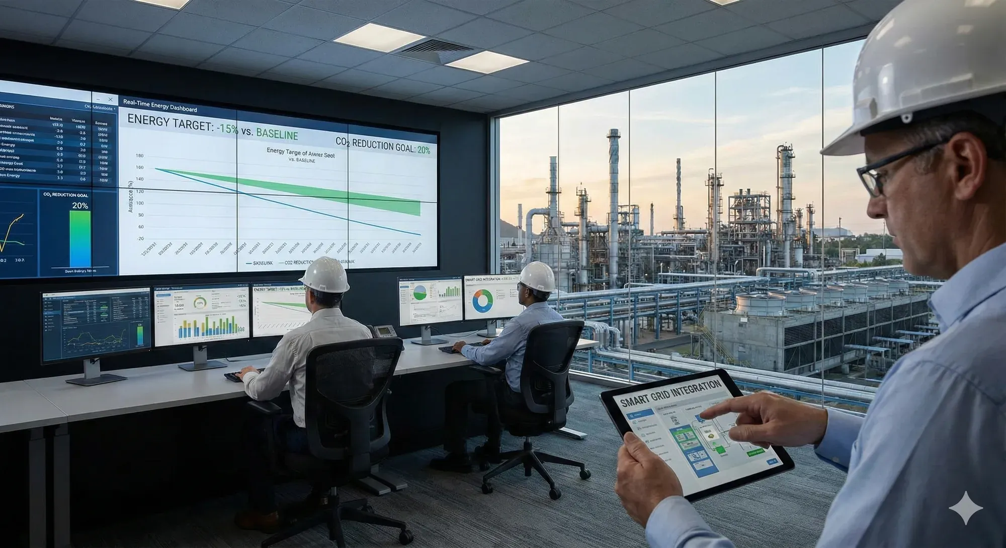 Industrial EMS dashboard from a live MatriqGo deployment