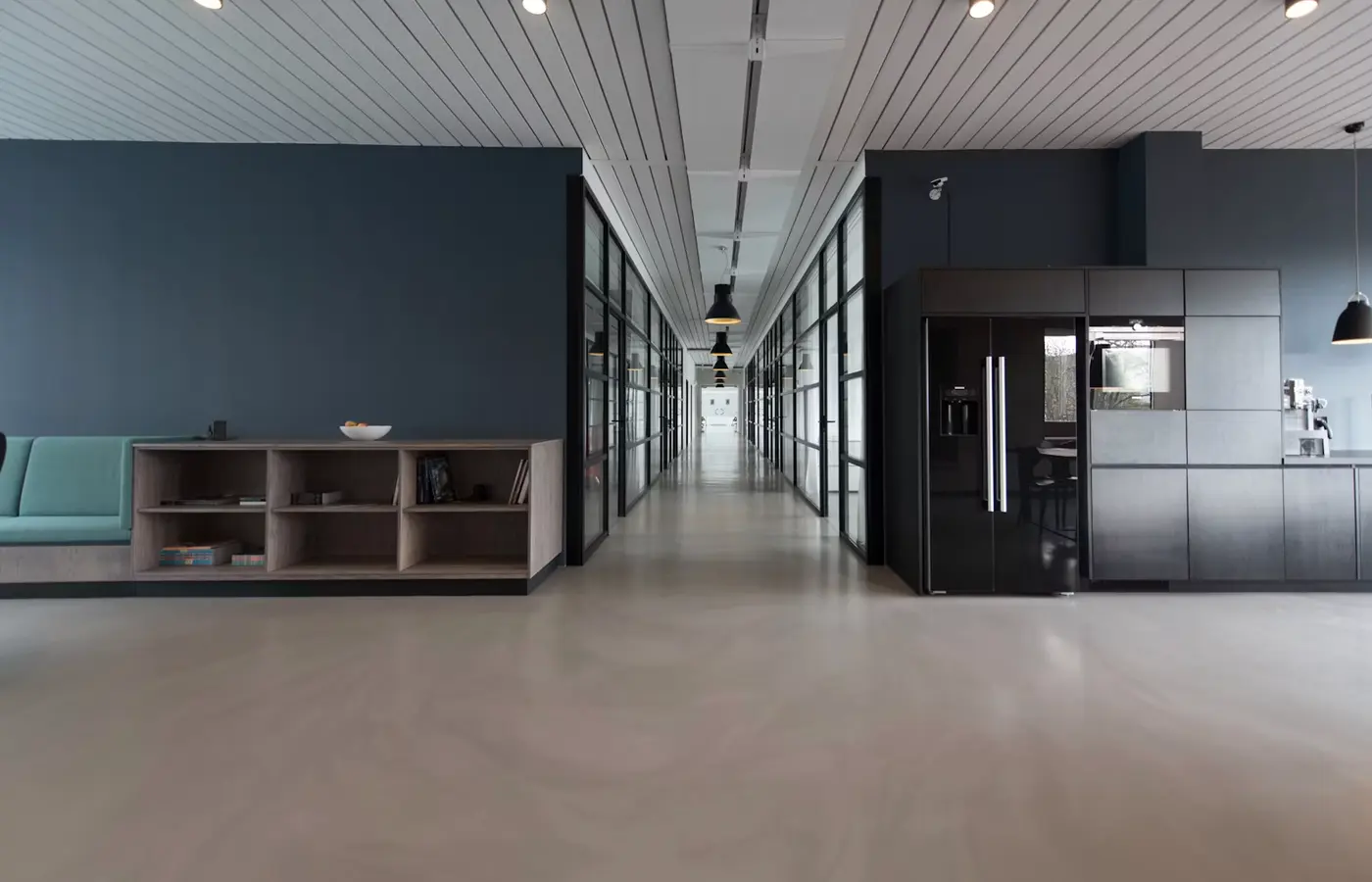 Building lobby where expected guests should already be on a list